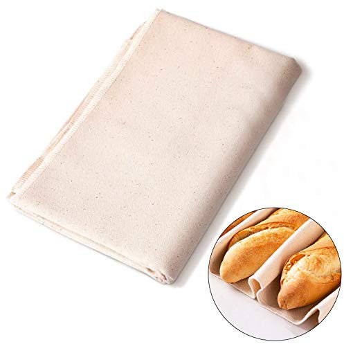 HO2NLE Professioneller Bäckerstoff, Antihaft-Bäckschicht, Leinentuch zum Backen von französischem Baguette, Brot, Basteln, 77 x 45 cm