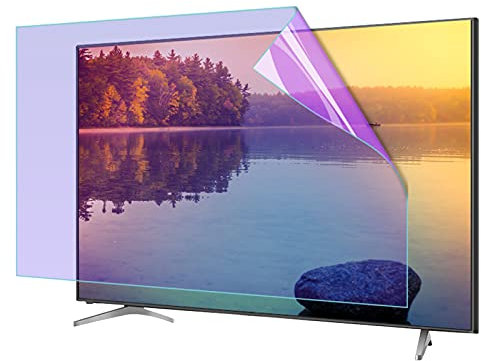JHZDX 32-75 Pollici Proteggi Schermo TV, Filtra l'eccessiva Luce Blu dannosa, Pellicola Protettiva Opaca antiriflesso AntiGraffio per Il Monitor LCD della TV del Computer,60(1327 * 749mm)
