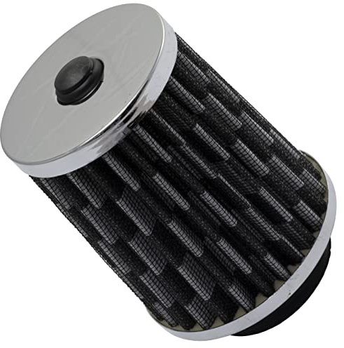 AERZETIX - C64456 - Filtro dell'aria sportivo Ø50mm universale - colore nero e grigio - per auto competizione tuning carrozzeria moto decorazione meccanica sistema di aspirazione dell'aria motore