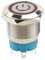 MACHSWON Interrupteur à bouton-poussoir en métal, 22 mm, 220 V, 4 broches, auto-bloquant, rond, étanche, avec symbole lumineux rouge, interrupteur d'alimentation autobloquant