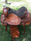 WILD RACE Premium Westernleder Pferdesattel, Wildledersitz/Premium Western Leather Horse Saddle Suede Seat (15)
