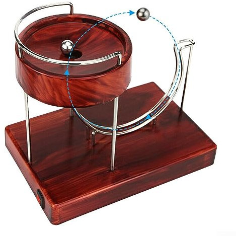 Weinrot für Perpetual Motion Maschine Dekoration, Wissenschaft Kinetik Kunst für Perpetual Motion Maschine Skulptur Büro Home Tisch Dekor Kreative Stress Relief Geschenke