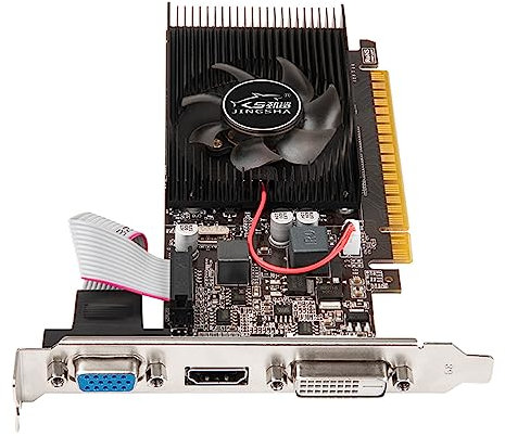 Tarjeta de Video HUIOP GT610, 2GB DDR3, HD+VGA, Refrigeración Silenciosa, Oficio y Entretenimiento