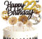 Feelairy Tortendeko 22. Geburtstag Mädchen Jungen, Cake Topper Geburtstag Kuchen Topper Happy 22th Birthday, Glitzer Kuchen Deko Geburtstag Ballon Konfetti für Geburtstagstorte Deko 22 Jahre Kinder