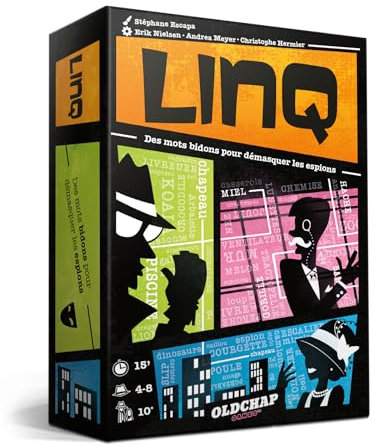 Blackrock Games LINQ - Jeu d'ambiance idéal Entre Amis - Jeu de société d'association d'idées - 10 Ans et Plus - Parfait en Groupe jusqu'à 8 Joueurs - Amusant - Jeu d'apéro - OldChap