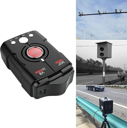 Radar-Detektor für Autos mit Sprachalarmen, mehrfarbigem OLED-Display, Blitzerwarnungen und Echtzeit-Fahrzeug-Geschwindigkeits-Alarmsystem