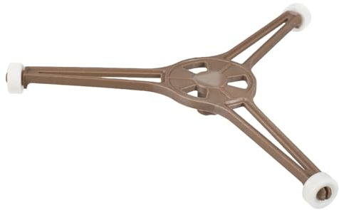 Mikrowellen Drehtellerring mit 3 Armen für 24, 5cm Glasplatte | Kunststoff, Dreieckige Stützkonstruktion, Passend für Bodenplatte und Rotierendes Tablett