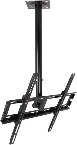 Support de Plafond Universel pour Meuble TV, Compatible avec Les écrans Plats de 32 à 55 Pouces. VESA Maximum 400 x 400 mm. Charge maximale : 50 kg.