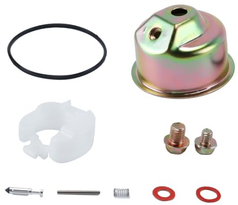 Orivin Kit carburateur pour moteurs avec joint d'étanchéité, cuvette à aiguille et flotteur, compatible avec générateurs et tondeuses à gazon