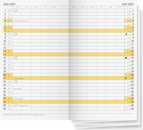 BRUNNEN Kalender BRUNNEN Monats-Ersatzkalendarium Mod. 746 2027 | 87×153 mm