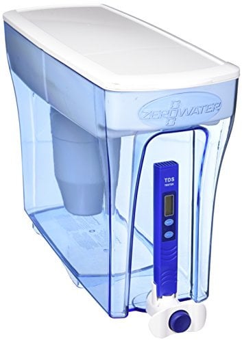 ZeroWater KC54962 - Distributore d'acqua da 30 tazze con filtro avanzato a 5 stadi + misuratore di qualità dell'acqua, 7,1 litri