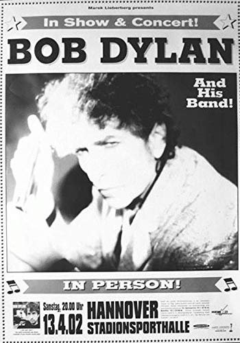 BOB DYLAN HANNOVER ORIGINAL CONCERT TOUR 2002 POSTER