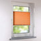 Plissee Klemmfix Faltstore UNIVERSAL Faltrollo ohne Bohren - 100 x 120 cm - orange