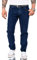 Rock Creek Herren Jeans Hose Comfort Fit Jeans Herrenjeans Herrenhose Denim Stonewashed Basic Weites Bein Raw RC-3100 Dunkelblau W33 L36