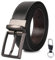 Flintronic Herren Ledergürtel, 125CM, 35mm Breit, Schwarz/Braun, für Männer Business Jeans Freizeit Golf