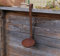 terracotta-toepfe-de Kelle ca.37 cm lang aus Metall Edelrost Rost Deko Garten Sommer Terrasse Balkon Vorgarten Schöpflöffel Vintage Geschirr Mediterran