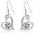 ONEFINITY Volleyball Ohrringe 925 Sterling Silber Herz Dangle Sport Drop Schmuck Geschenke für Frauen Mädchen