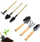 Gartenwerkzeug Set, 6-teiliges Gartengeräte Set Mini Gartengeräte Gartenschaufel Klein, Holzgriff Handheld Garten Schaufeln Garten Handwerkzeuge für Bonsai Werkzeug Pflanze Topfblumen