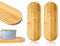 KAPSING 2 pièces grand plateau en bois rond déco plateau bois 28x10cm plateau en bambou pour dessous de verre fruits Pot plantes café gâteau