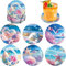 Lxmsja 6 STK Diamond Painting Untersetzer mit Halter, Diamond Painting Beach, Diamant Painting Bilder Erwachsene Kinder, Diamant Tassenuntersetzer mit Kork, Basteln Erwachsene Frauen
