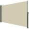 Seitenmarkise 200×350 cm – Ausziehbarer Sicht-, Wind- & Sonnenschutz, 280g/m² Polyester mit PU-Beschichtung, wasserabweisend, Beige – Kassette aus Stahl-Home & Trends