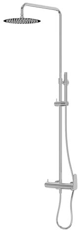 Lavita Cetus Chrom Duschset Duschen Komplette Dusche Duschgarnitur mit Regendusche Duschbrause Set Armatur Modernes Design