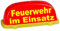 Dachschild City - leuchtrot - Feuerwehr im Einsatz- unbeleuchtet - Dachaufsetzer