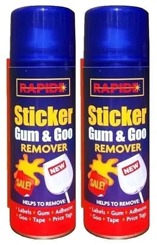 2x Sticker Remover Spray Remove Sticky Label Goo Gum Label Tape Adhesive 250ml