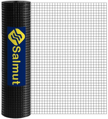 Salmut Black Hardware Cloth 1/2 in. x 4 ft. x 100 ft. 19-Gauge