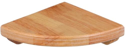 Kichvoe Eckregal Holz Wandmontiert Wand Eckregal Für Badezimmer Dusche Schlafzimmer Und Wohnzimmer Platzsparende Aufbewahrung Für Kleine Gegenstände 5.91 X 5.91 X 1.57 in