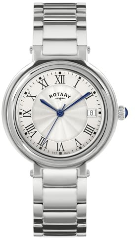 Rotary Ladies Heritage Pale Silver Dial Stainless Steel Bracelet Watch