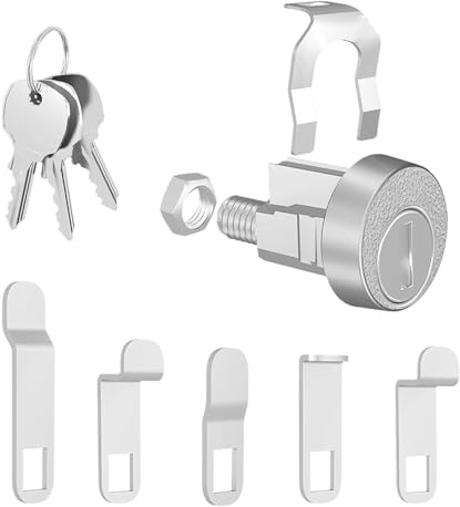 Remplacement de la serrure de boîte aux lettres - Cylindre de serrure en alliage - Cylindre de serrure de précision - Accessoire de jardin/terrasse pour terrasse, balcon, entrée de cour, chemin