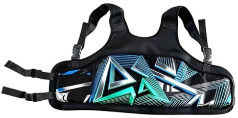 Okiyakusama Protection des Côtes pour Karting, Adaptée Aux Enfants et Aux Adultes, Gilet de Karting, équipement de Conduite, Ergonomique, Respirant et Polyvalent, Bleu