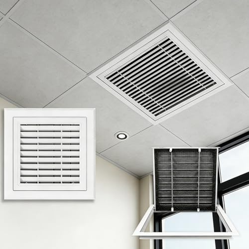 Trappe de Visite pour Volets de Plafond, Panneau D'accès Amovible, Couvercle de Trou Mural avec Couvercle en Maille Amovible pour un Usage Résidentiel et Commercial(25 * 25cm/9.8 * 9.8in)