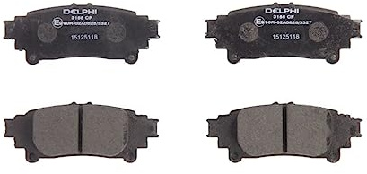 DELPHI LP3155 Bremsbelagsatz Bremsbeläge Hinten ohne Zubehör Kompatibel mit LEXUS IS III GSE3, AVE3