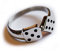 Fly Style 1 Stück Ringe aus Edelstahl - Totenkopf, Alien, Drache, Eisernes Kreuz, Ring Grösse:22.0 mm, Modelle:Würfel Glücksring Dice Poker