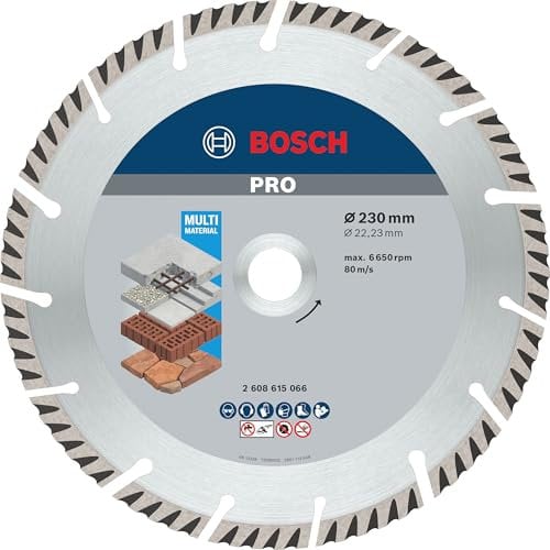 Bosch Accessories - 10 dischi diamantati pezziandard per smerigliatrice angolare (calcestruzzo e muratura, 230 x 22,23 mm, accessori