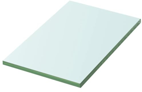 vidaXL Shelf Panel Glass Clear 20x12 cm
