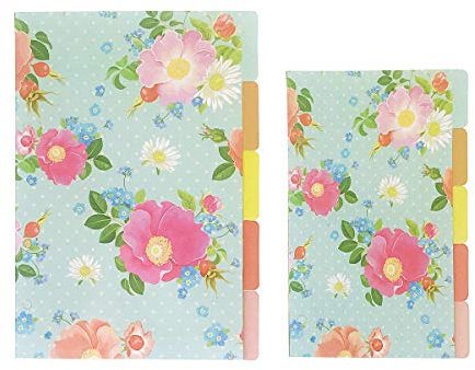 21,6 cm/15,2 cm Kunststoff A5/A6 6-holes Cover rund Ring View Binder Datei Ordner für lose Leaf Tabelle Protectors Binder/Schutzhülle Displayschutzfolie (Divider Balloon, A6/17cm*10cm/6 Inch)