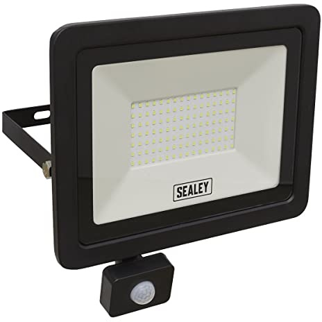 Sealey 100W SMD LED Extra-Slim Floodlight with PIR Sensor - LED115PIR