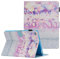 iPad Air 2 / Air 1 & 2018/2017 9.7 Inch Case, Uliking Lightweight Colorful PU Leather Shell [Auto Sleep/Wake] Stand Smart Cover Kids Universal for Apple iPad 6th/5th, Air 2/1, Silver Glitter