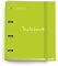 Miquelrius - Ringbuch Notebook Messages, Ordner mit 4 Ringen + zusätzlichen 100 Blatt A4 5 mm kariert, 90 g, mit Trennblättern und Umschlag, Limettengrün