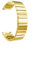 ZXF Uhrenarmbänder, Edelstahlband, 18mm, 20mm, 22mm, 24mm Mode lässig und dauerhafte Uhrenkette Armband (Band Color : Gold, Band Width : 20mm)