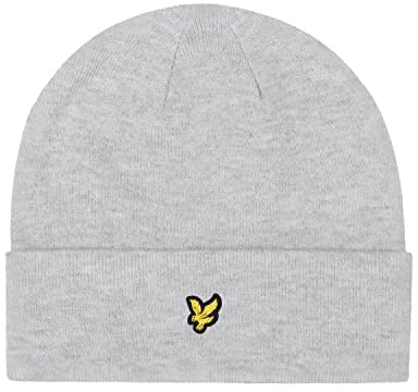 Lyle & Scott Unisex Classic Style bestickter Mütze Hut - Light Grau Marl