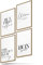 BLCKART Poster-Set Küche - 4 moderne Wandbilder mit Sprüchen - Premium Poster für Esszimmer - Bilder zur Wanddekoration - Größe A4