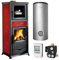 La Nordica KS3721 Termorossella Plus DSA Forno 4.0 Wasserführender Kaminofen Liberty Bordeaux Komplett-Set Hygienespeicher SH 750