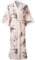 Ledamon Robe kimono longue pour femme - Grande taille - Avec poche florale - Chemise de nuit, Rose pâle, taille unique