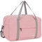 Ryanair Handgepäck 40x20x25cm Handgepäck Tasche für Flugzeug Reisetasche Klein Faltbare Sporttasche Weekender Handgepäck Koffer für Herren und Damen von WANDF (Rosa 20L mit Schultergurt)