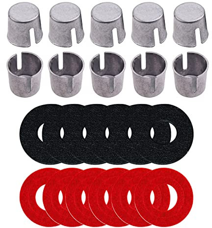 Ampper 10 Piece Battery Post Terminal Shims, Lead Terminal Shim Caps with 12 Piece Washers for Top Post Battery Post Ends Repair