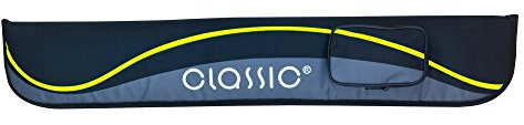 BILMAG Billard Queue Cue Köcher Tasche Queueköcher Passion, Pool, 2/2, 83cm (Schwarz - Gelb)